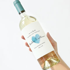 Personalised First Father’s Day Gift Wine or Prosecco Label Daddy & Me Keepsake Custom Baby Gift Snuggle Buddy for Life Bottle Sticker 1st