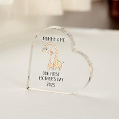 Personalised First Mother's Day Gift for Mum Baby and Mummy Acrylic Block Keepsake 1st Mothers Day Present
