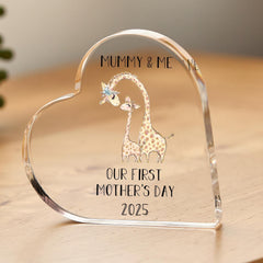 Personalised First Mother's Day Gift for Mum Baby and Mummy Acrylic Block Keepsake 1st Mothers Day Present