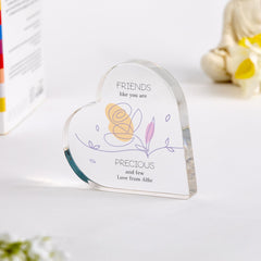 Personalised Gift for Best Friend Friendship Acrylic Plaque Keepsake Friends Like You Are Precious and Few Birthday Christmas Present