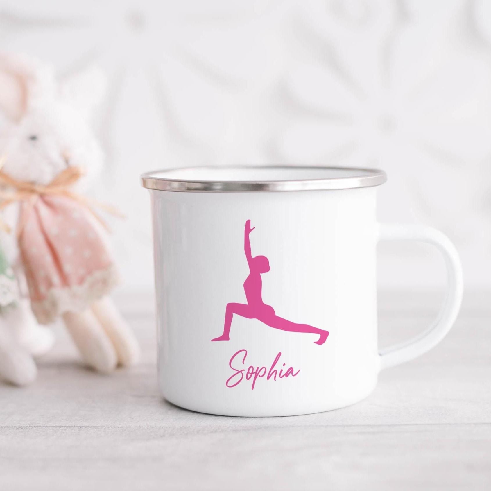 Personalised Gymnastics Gift Mug Custom Name Kids Cup