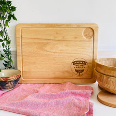 Personalised Handled BBQ Chopping Board, Custom Grill Gift for Dad