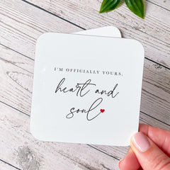 Personalised Heart and Soul Mug Coaster Set Romantic Couple Gift for Wife Girlfriend Wedding Anniversary Birthday Valentine's Day Keepsake