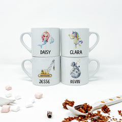 Personalised Kids Mug With Child's Name Christmas Birthday Gift For Boy Girl Xmas Present