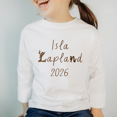Personalised Lapland Christmas Sweatshirt, Matching Family Christmas Jumpers, Kids and Adults Outfit