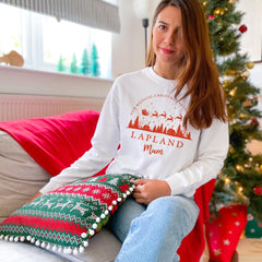 Personalised Lapland Trip Christmas Jumper, Matching Family Xmas Sweatshirt, Kids and Adults