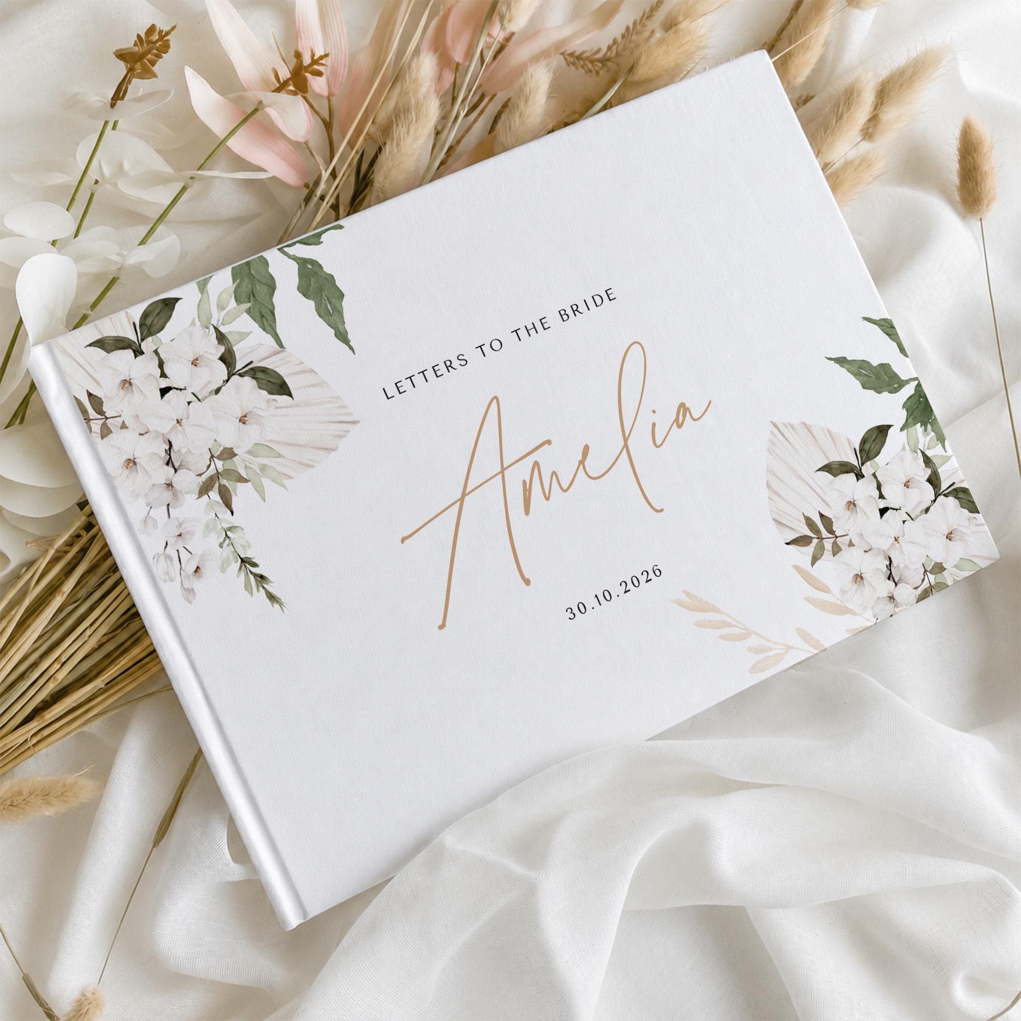 Personalised Letters to the Bride Book | Wedding Memory Keepsake