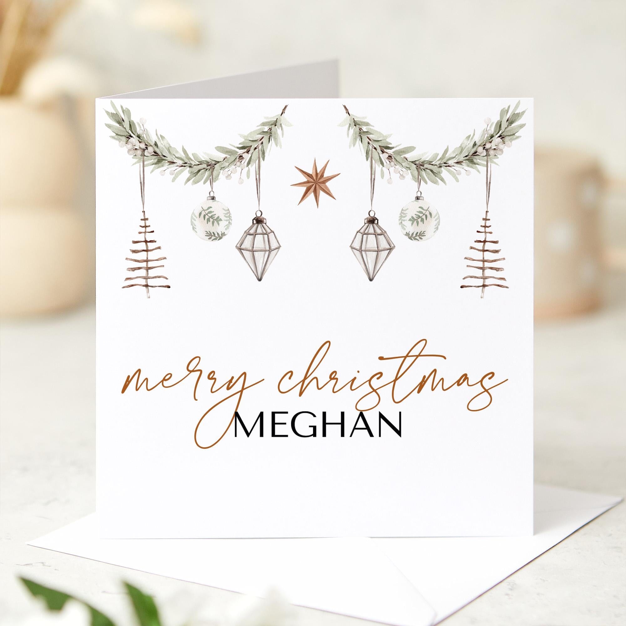Vicky Jones Design Bestie Christmas Card – Personalisable, Handmade, Artist Designed, UK Made