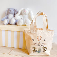 Personalised Mini Easter Bag With Name Cute Bunny Design Egg Hunt Bags Girls Or Boys Baskets First 1st Easter