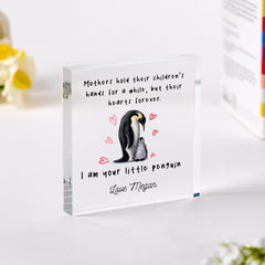 Personalised Mother's Day Gift for Mum I am Your Penguin Acrylic Block Mummy Keepsake First Mothers Day Present