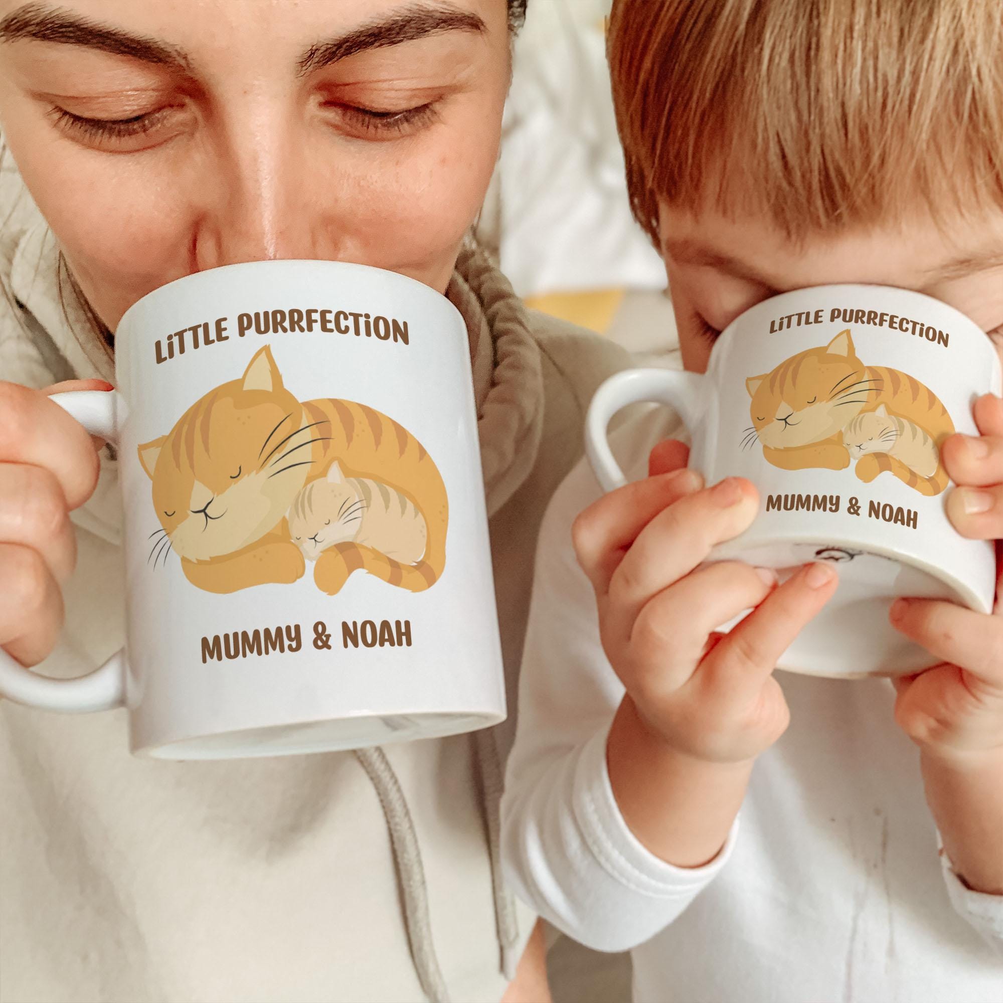 Personalised Mum & Child Mug Gift - Custom Mother’s Day Set