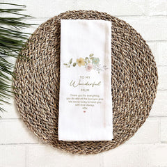 Personalised Mum Gift Set - Mum’s Kitchen Apron and Towel – Mother’s Day Present with Card from Son or Daughter