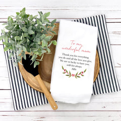 Personalised Mum’s Kitchen Apron and Towel Gift Set – Mother’s Day Present