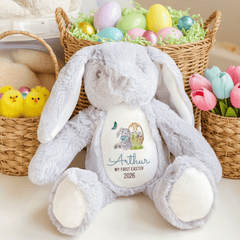Personalised My First Easter Bunny Plush Toy with name, 35 cm First Easter Gift 2025
