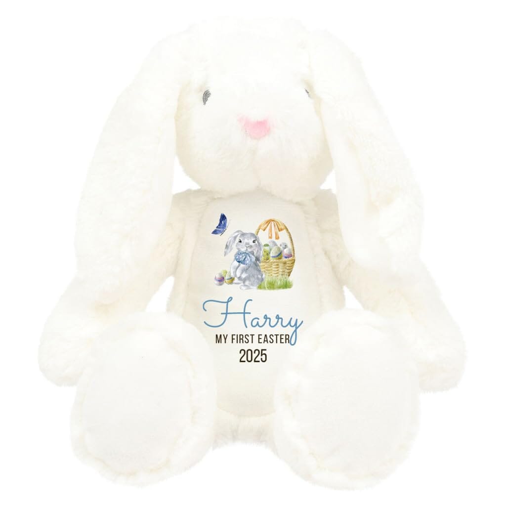 Personalised My First Easter Bunny Plush Toy with name, 35 cm First Easter Gift 2025