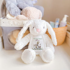 Personalised My First Easter Bunny With Name Baby Boy 1st Easter Gift 35 Cm Keepsake Teddy Rabbit Toys