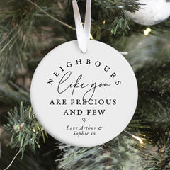 Personalised Neighbour Christmas Ornament, Neighbour Gift, Christmas, Thank You Keepsake
