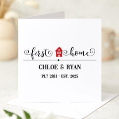 Personalised New Home Card First Home Card Housewarming Gift Custom Moving Home Card New Homeowner Gift Couple New House Newlywed card