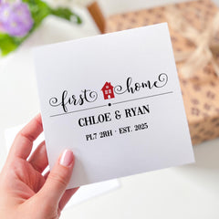 Personalised New Home Card First Home Card Housewarming Gift Custom Moving Home Card New Homeowner Gift Couple New House Newlywed card