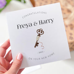 Personalised New Home Card Housewarming Congratulations for Couple Friends or Family Newlyweds First - Time Homeowners Gift Card