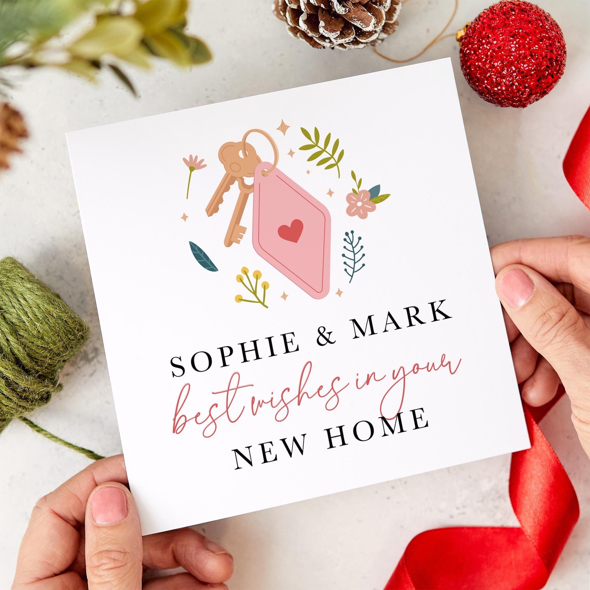 Personalised New Home Card With Couple Names Card Celebrate Friends New ...