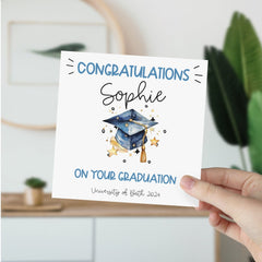 Personalised On Your Graduation Gift Card Congratulations Card With Name University Her Him 2024 Daughter Nephew Niece Son Grandson