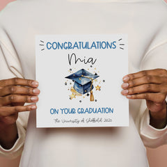 Personalised On Your Graduation Gift Card Congratulations Card With Name University Her Him 2024 Daughter Nephew Niece Son Grandson