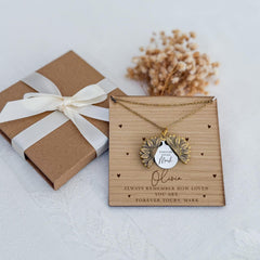 Personalised Pendant Necklace Gift for Her – Romantic Jewellery for Wife or Girlfriend