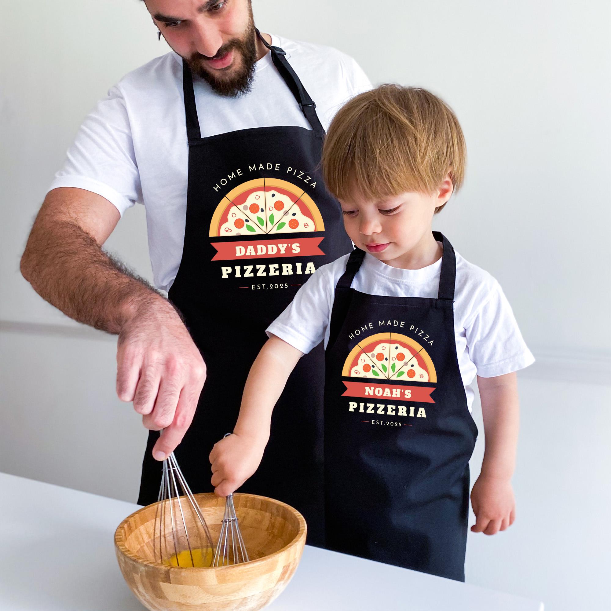 Personalised Pizzeria Apron / Custom Pizza Chef Gift / Dad Birthday Present, Father’s Day Keepsake