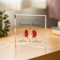 Personalised Valentine’s Day Acrylic Plaque – You’re My Favourite Human Bean
