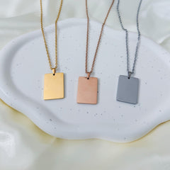 Personalised Valentine’s Day Necklace Gift, Engraved Pendant with Custom Message, Romantic Keepsake Girlfriend Wife