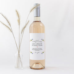 Personalised Wedding Anniversary Gift Wine Prosecco Label Keepsake Bottle Sticker for Mum Dad Grandpa Grandad Friends Parents Grandparents