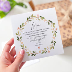 Personalised Wedding Day Card for Mother of the Bride Thank You Mum Card Sentimental Wedding Keepsake Custom Message Card for mother mummy