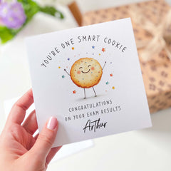 Personalised Your Exam Results Congratulations Card With Name You Are One Smart Cookie For Daughter Son Granddaughter Grandson Funny Card