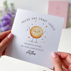 Personalised Your Exam Results Congratulations Card With Name You Are One Smart Cookie For Daughter Son Granddaughter Grandson Funny Card