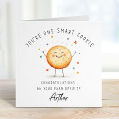 Personalised Your Exam Results Congratulations Card With Name You Are One Smart Cookie For Daughter Son Granddaughter Grandson Funny Card