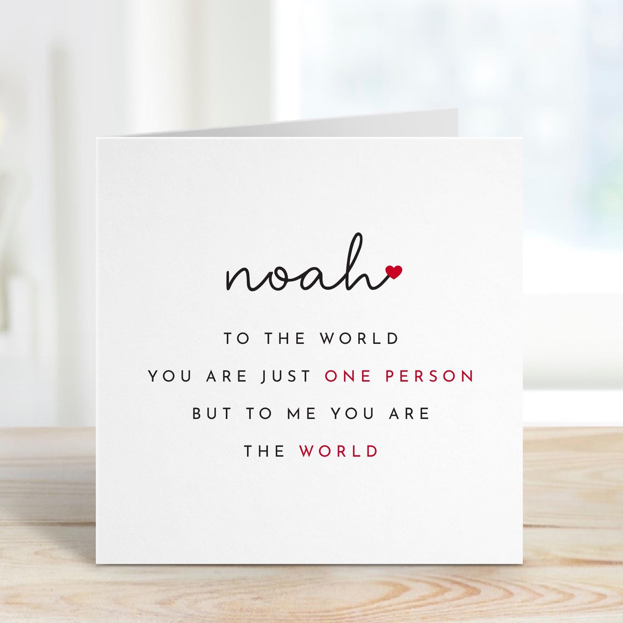Personalisedvalentine's Day Card For Husband Wife Boyfriend Girlfriend ...