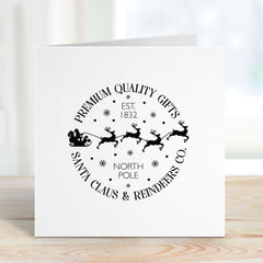 Retro Christmas Gift Card Santa Claus Card Christmas Car For Friend