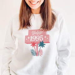 Retro Style Limited Edition Birthday Jumper for Her Women Vintage Year Sweatshirt 21st 30th 40th 50th 60th