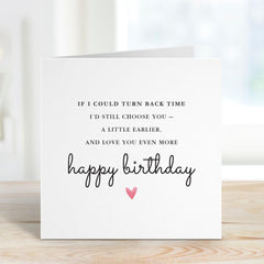 Romantic Birthday Card for Wife Husband Girlfriend Boyfriend Partner Heartfelt Love Card with Meaningful Birthday Gift for Him or Her