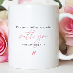 Romantic Mug & Coaster Gift Set Couple Present for Anniversary Birthday Valentine's Day Gift for Girlfriend Boyfirend Wife Husband