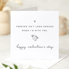 Romantic Valentine's Day Card for Husband Wife Partner Boyfriend Girlfriend Forever Love Card Thoughtful Gift for Him or Her