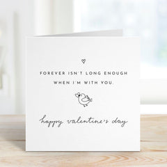 Romantic Valentine's Day Card for Husband Wife Partner Boyfriend Girlfriend Forever Love Card Thoughtful Gift for Him or Her