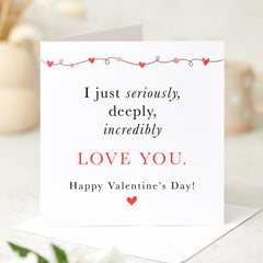 Romanticvalentine's Day Card For Husband Wife Boyfriend Girlfriend Thoughtful Love Card For Partner Cute Gift For Him Or Her I Love You