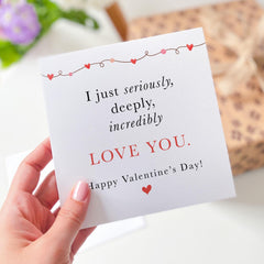 Romanticvalentine's Day Card For Husband Wife Boyfriend Girlfriend Thoughtful Love Card For Partner Cute Gift For Him Or Her I Love You