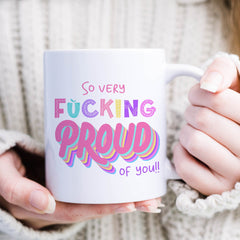 So very fucking proud of you mug / Congratulations for your graduations gift / Graduation gift for her him / A level GCSE result day