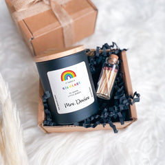 Teacher Soy Wax Scented Candle, It Takes a Big Heart to Help Shape Little Minds Gift