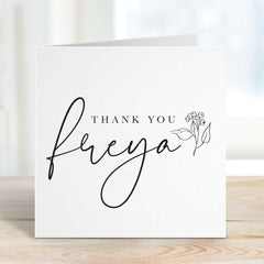 Thank You Card With Name Thank You Gift Card For Teacher Friend Mum Sister Her Him Personalised Appreciation Gift Card For Nurse Doctor