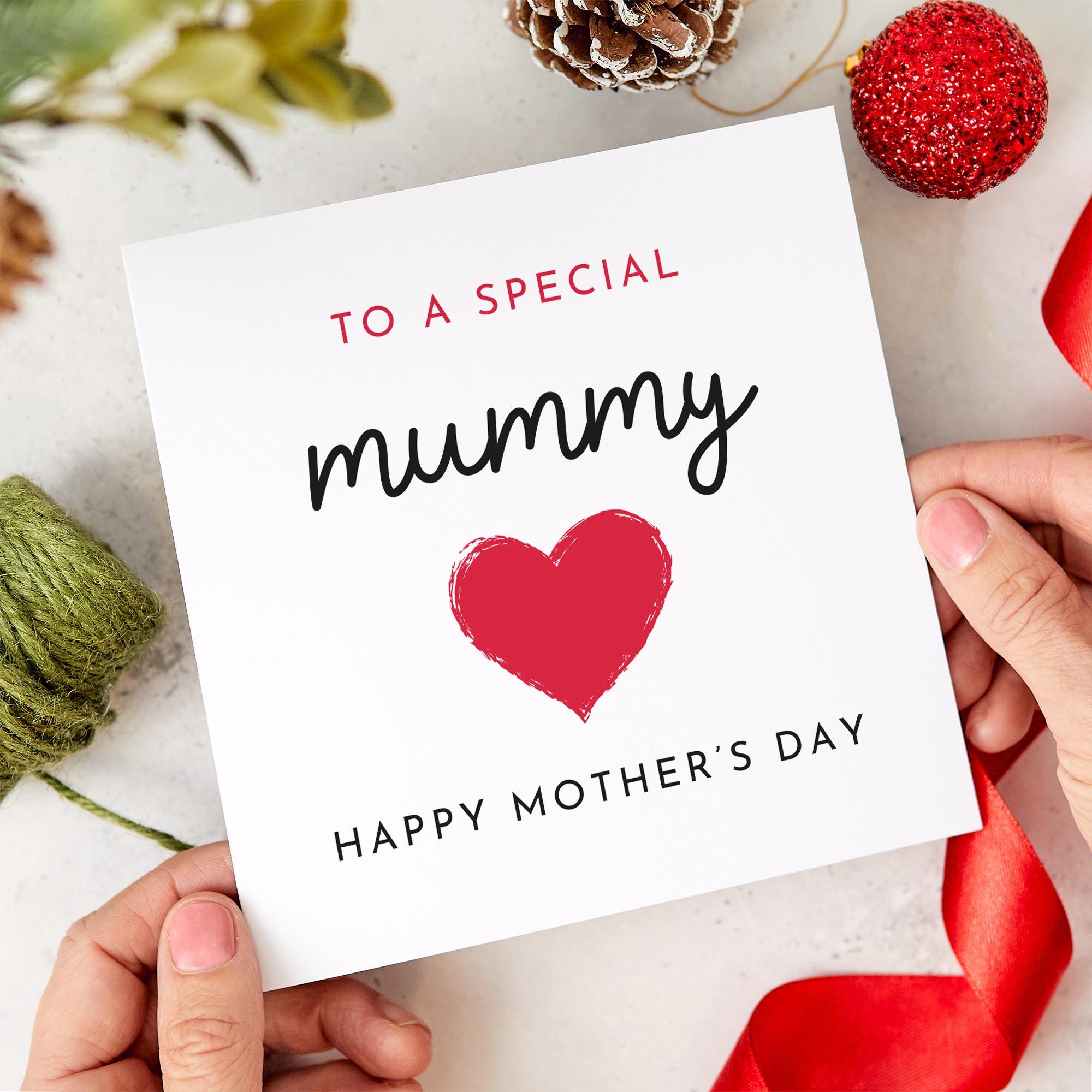 To A Special Mummy Mother’s Day Card Greetings Card for Mum Keepsake from Kids or Baby Gift Card First Happy Mothers Day Card Mama Mom