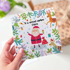 To A Special Nephew Christmas Card For Kids Santa Claus Personalised Xmas Gift Card For Nephew First Christmas As My Nephew